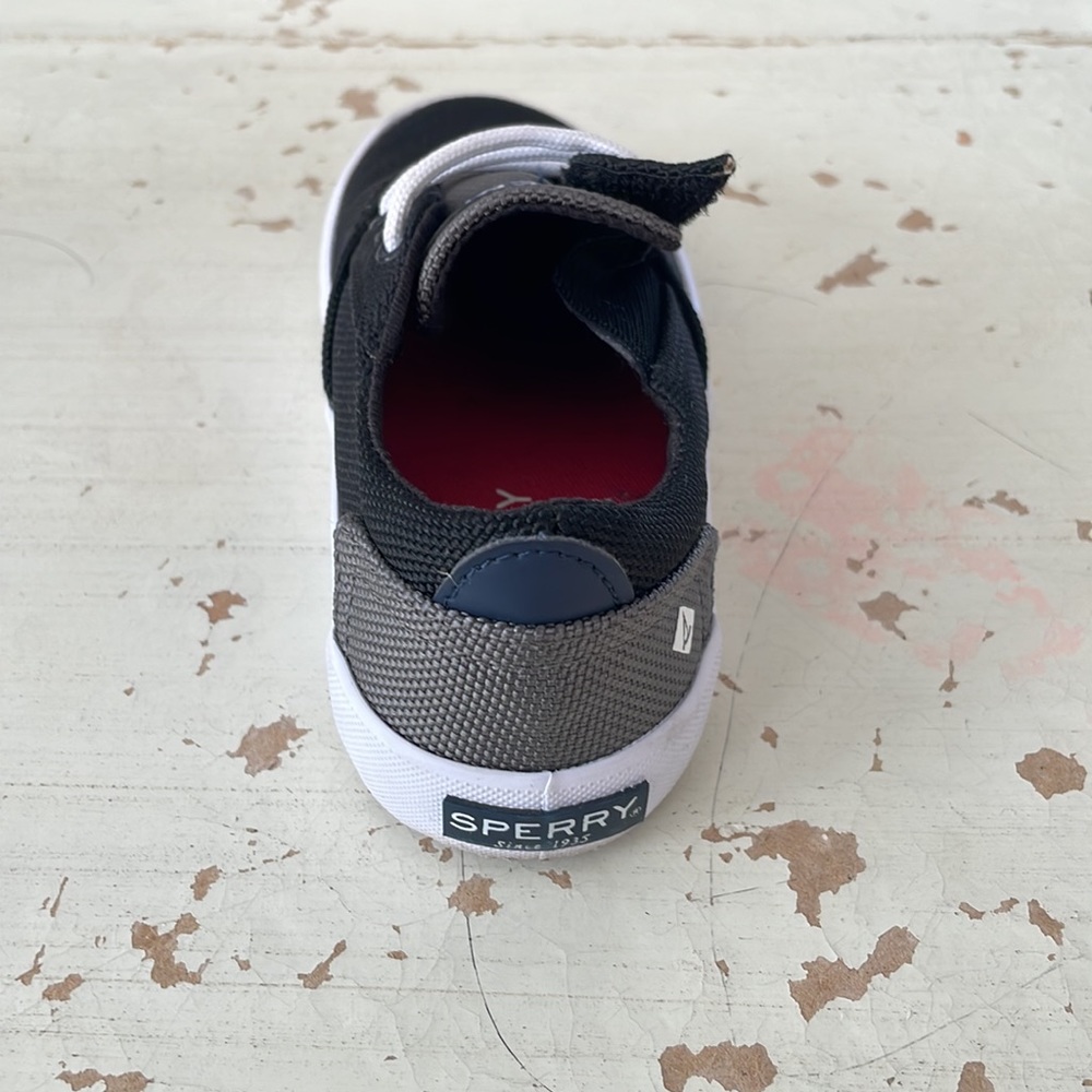 Toddler Boys Black Sperry Top-Sider Sneaker - Size 9 - Picture 9 of 11